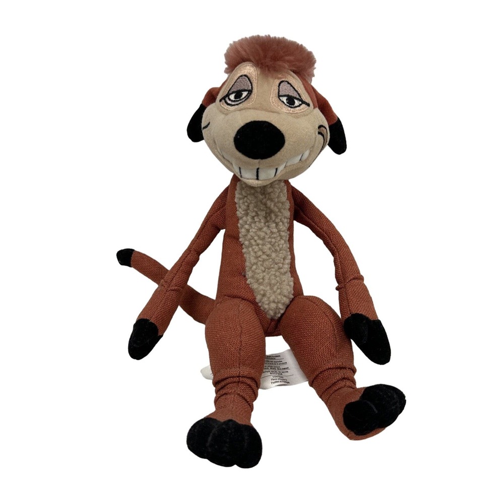 Disney Lion King Broadway Musical Souvenir Timon 10” Plush Stuffed Bean Toy Vtg